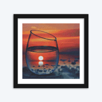 Glass of Orange Sunset