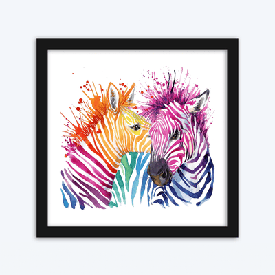 Zebra Paint Splash
