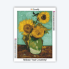 Painted Sunflower Vase