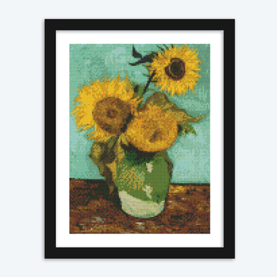 Painted Sunflower Vase