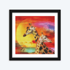 Sunset Giraffes