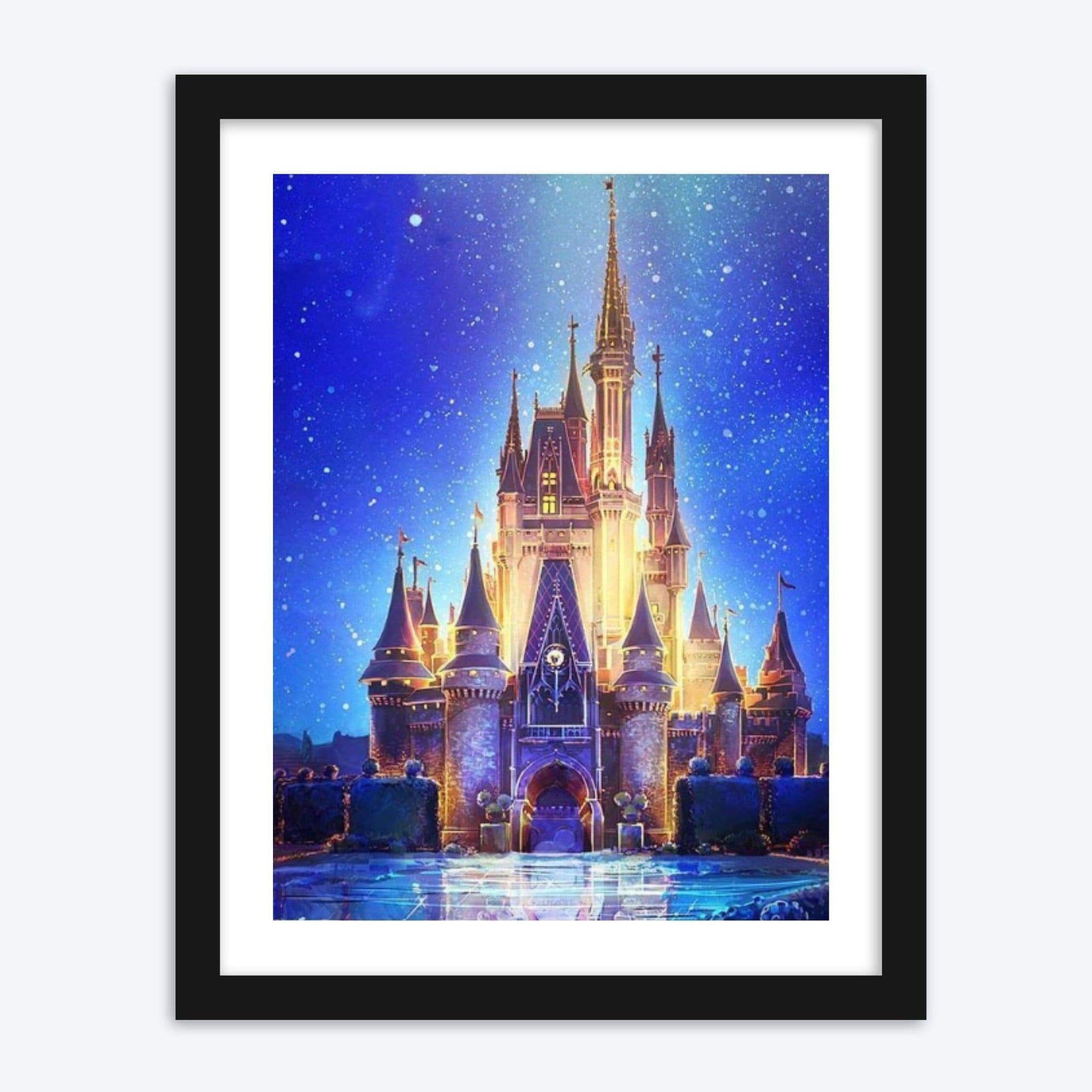 DIY Disney Magic Kingdom 5D Diamond Painting by Number Kit Picture Craft  NEW